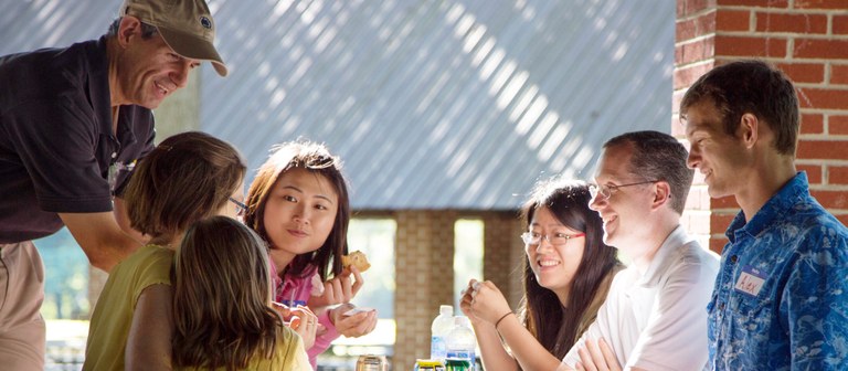 students enjoying department picnic