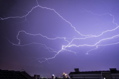 lightening over China